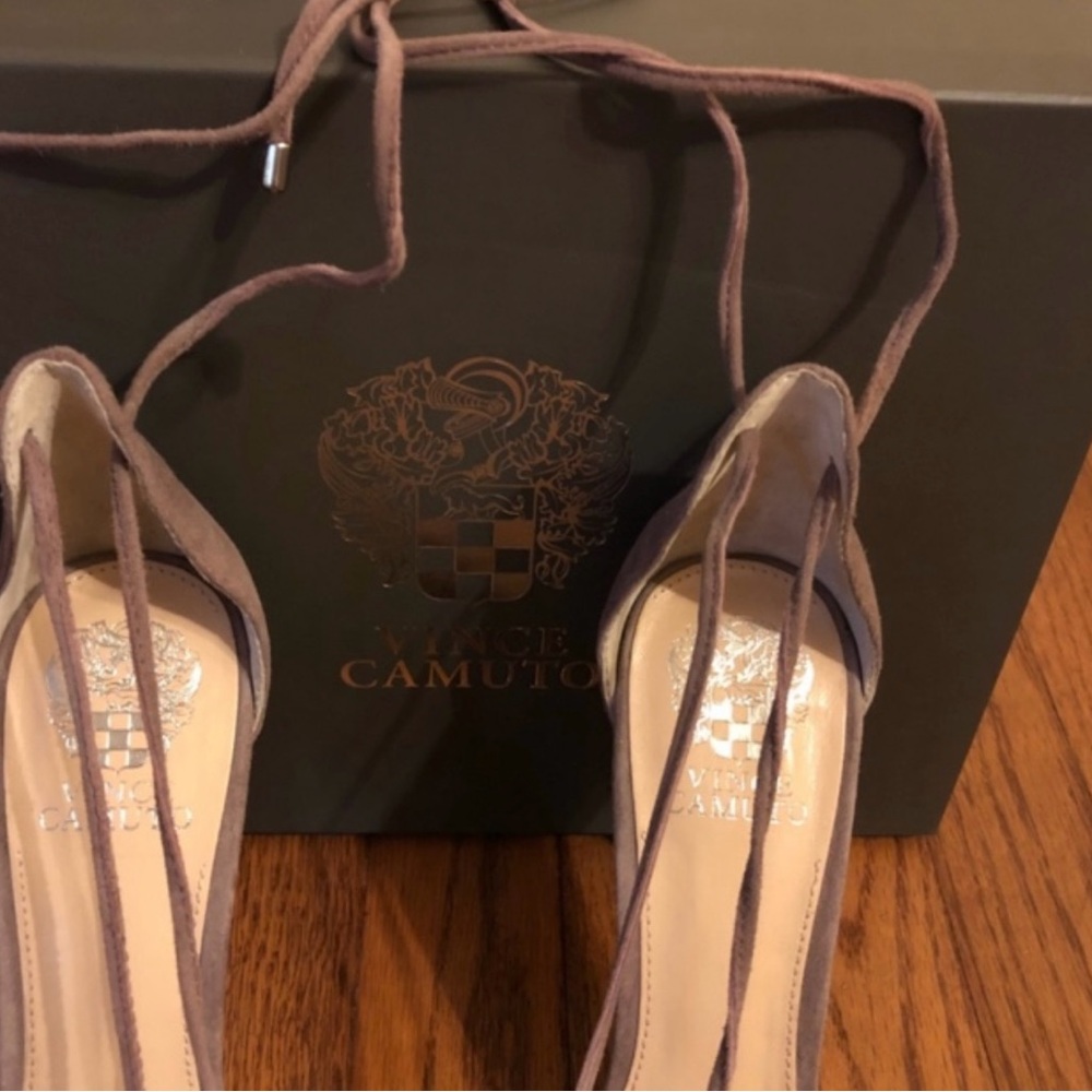 Vince Camuto Vo-Nitta Mystery Mauve Kidsuede 10M - Picture 7 of 9